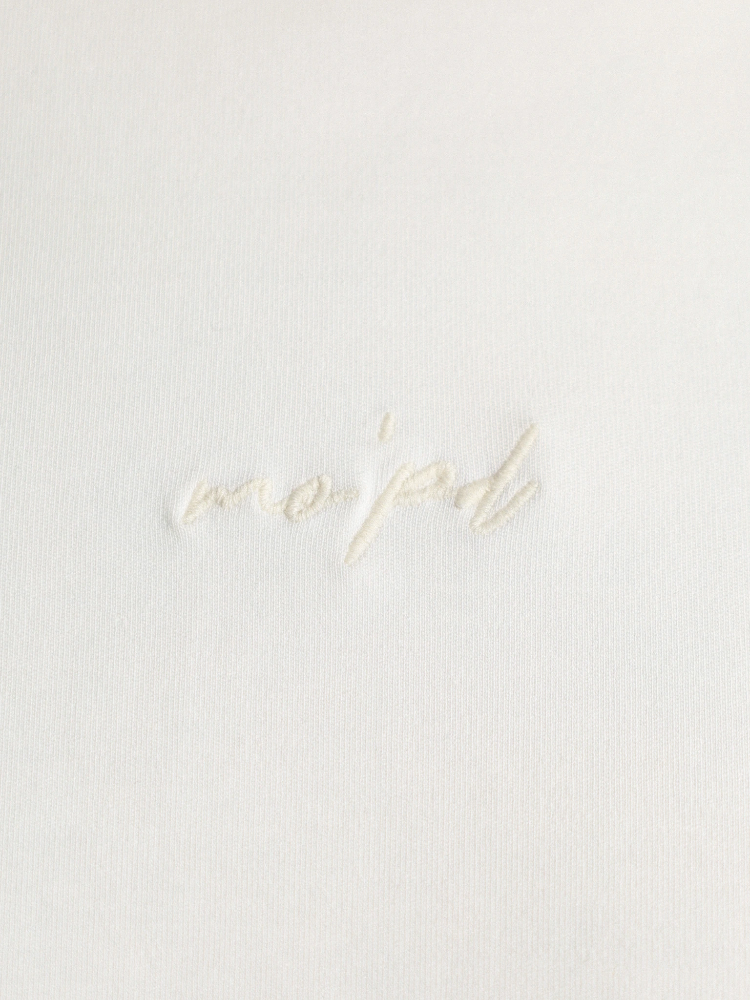 Футболка белого цвета из смесового хлопка